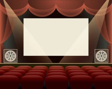 Cinema hall Illustrazione stock
