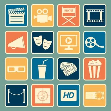Cinema icon Stock Illustration