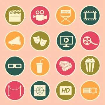 Cinema icon Stock Illustration
