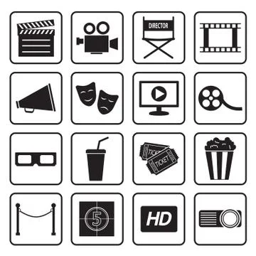 Cinema icon Stock Illustration