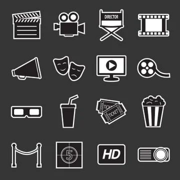 Cinema icon Stock Illustration