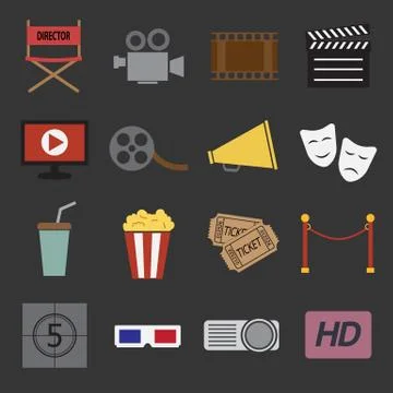 Cinema icon Stock Illustration