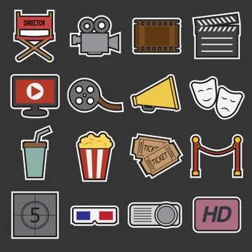 Cinema icon Stock Illustration