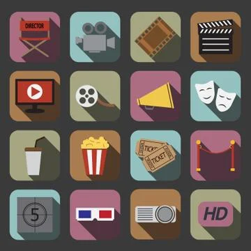Cinema icon Stock Illustration