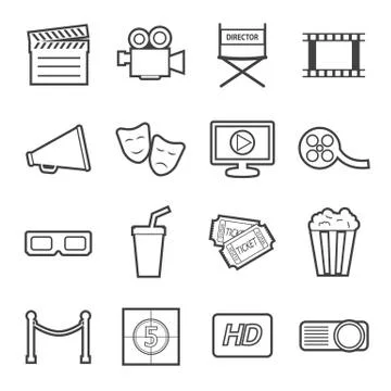 Cinema icon Stock Illustration