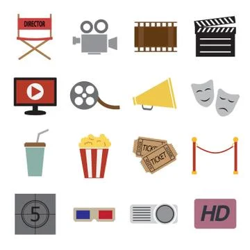 Cinema icon Stock Illustration