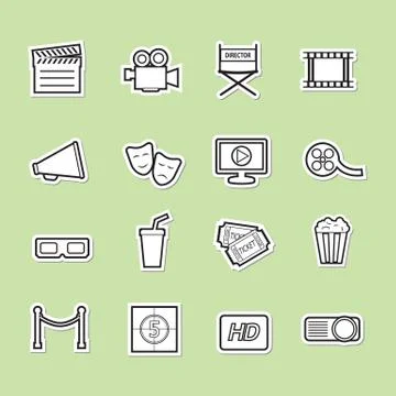 Cinema icon Stock Illustration