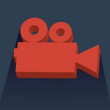 Cinema icon vector 스톡 일러스트