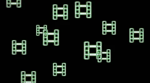 Cinema icons. Looping. Stock Footage 61544821