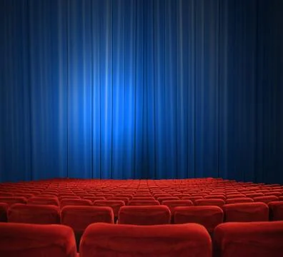 In the cinema Illustrazione stock