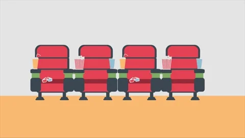 Cinema Interior Stock Footage 289732760