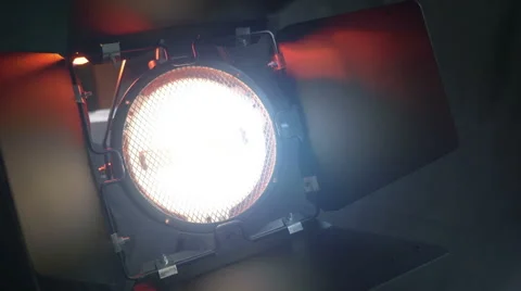 Cinema light equipment on/off 스톡 동영상 56864118