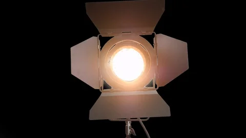 Cinema light switch off Stock Footage 97291089