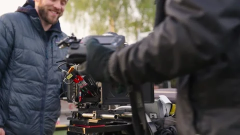 Cinema line camera rig Stock Footage 299714197