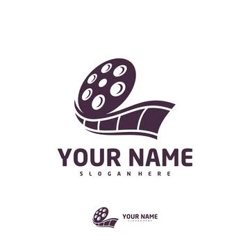 Cinema logo vector template, Creative Film Strip Cinema logo design concepts Stock Illustration
