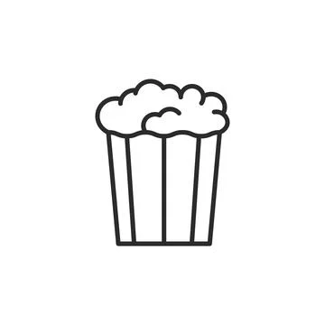 Cinema Popcorn Icon Stock Illustration