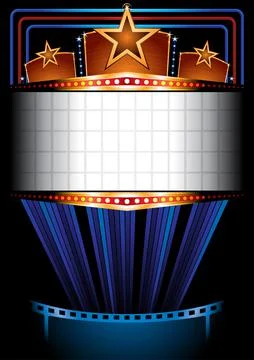 Cinema poster Stock Illustration