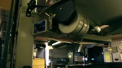 Cinema Projection Room Stock Footage 10771711