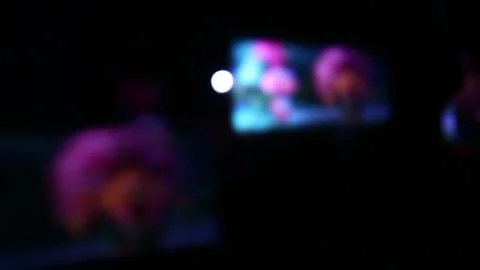 Cinema projector Ligh 17 Video stock 308880550