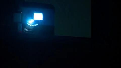 Cinema projector Ligh 3 Stock Footage 308879883
