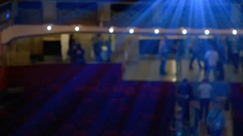 Cinema Projector Screening on the Wall, panning shot Stock Footage 68626163