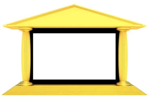 Cinema screen Stock Illustration