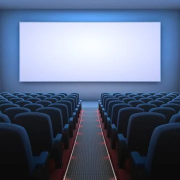 Cinema Screen Stock Illustration