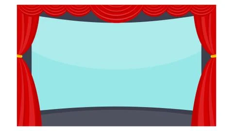 Cinema seats illustration. Flat vector objects isolated on a white background. Stock Illustration