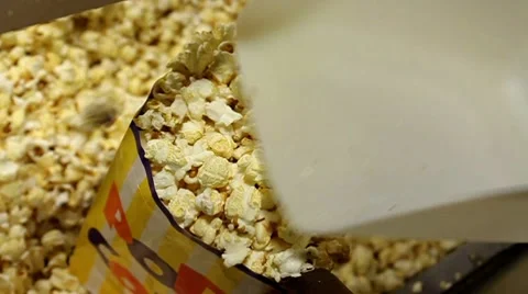 Cinema Serving Popcorn 1 Stock Footage 10785673