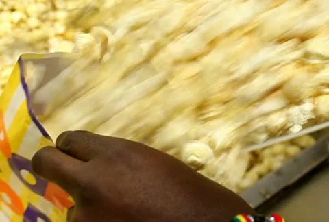 Cinema Serving Popcorn 1 NTSC SD Stock Footage 10795582