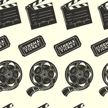 Cinema Silhouette Illustrazione stock
