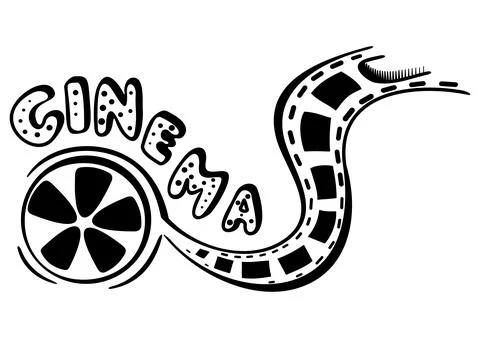 Cinema simple drawing Stock Illustration