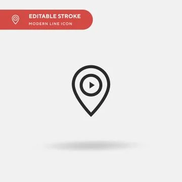 Cinema Simple vector icon. Illustration symbol design template for web mobile Stock Illustration