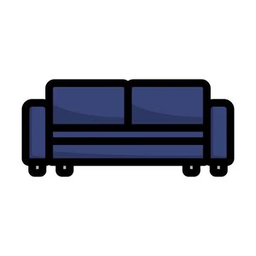 Cinema Sofa Icon Stock Illustration