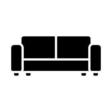 Cinema Sofa Icon 스톡 일러스트