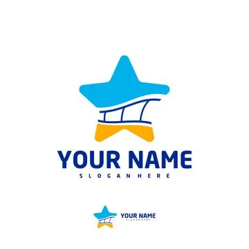 Cinema Star logo vector template, Creative Film Strip Cinema logo design conc Stock Illustration