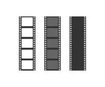 Slide Film Frame Set Film Reel Stock Vector (Royalty Free