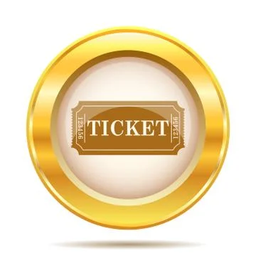 Cinema ticket icon Stock Illustration