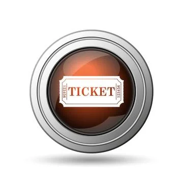 Cinema ticket icon Stock Illustration