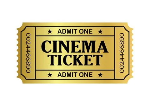 Cinema ticket icon Stock-Illustration