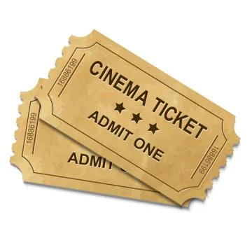 Cinema ticket Stock Illustration