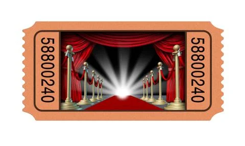 Cinema ticket Illustrazione stock