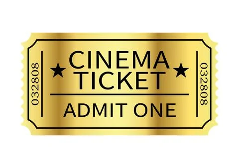 Cinema ticket Illustrazione stock