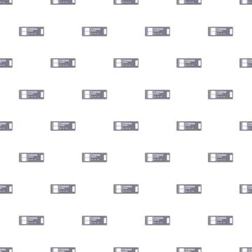 Cinema ticket pattern for entertainment background イラスト素材