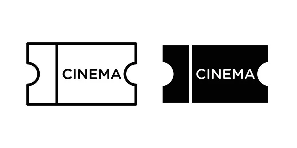 Cinema tickets icon vector design. EPS10 Stock Illustration
