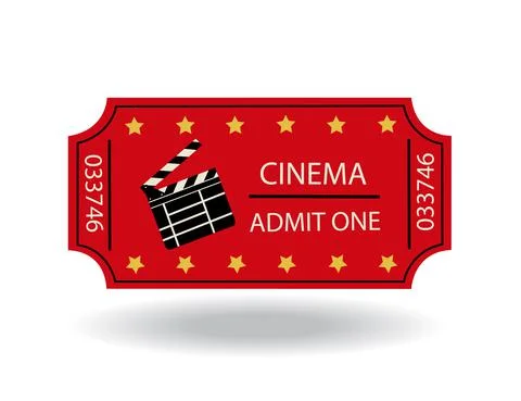 Cinema tickets vector illustration Stock Illustration