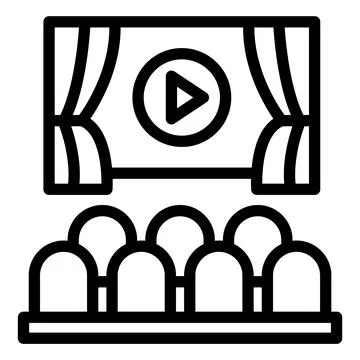 Cinema Vector Icon Design Illustration Stock Illustration