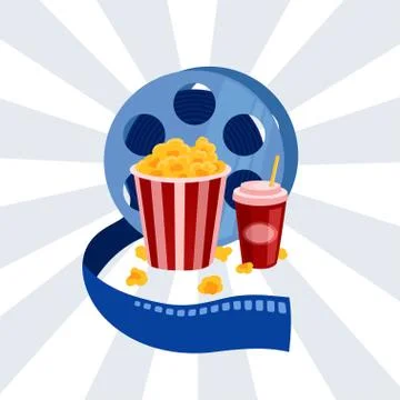 Cinema vector poster Stock Illustration