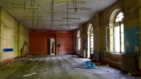 Cinemagraph in abandoned building Stock Footage 111489398