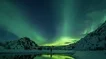 Cinemagraph Of Aura Borealis Lights At Night Stock Footage